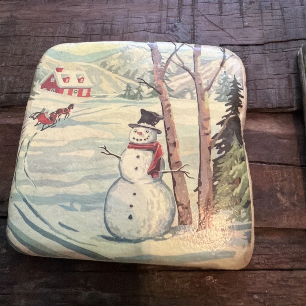 Chad Barrett Christmas Coasters Set Of 4